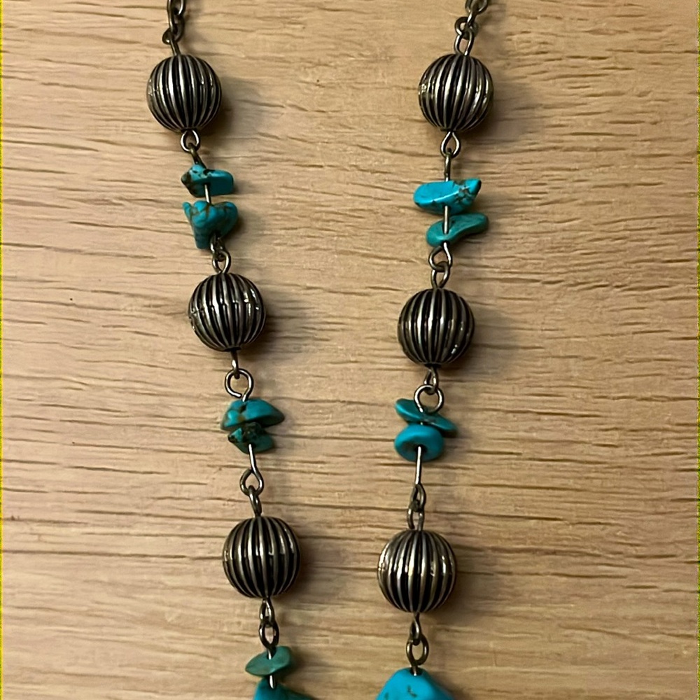 Turquoise Heart Pendant Necklace Women’s - Picture 4 of 6